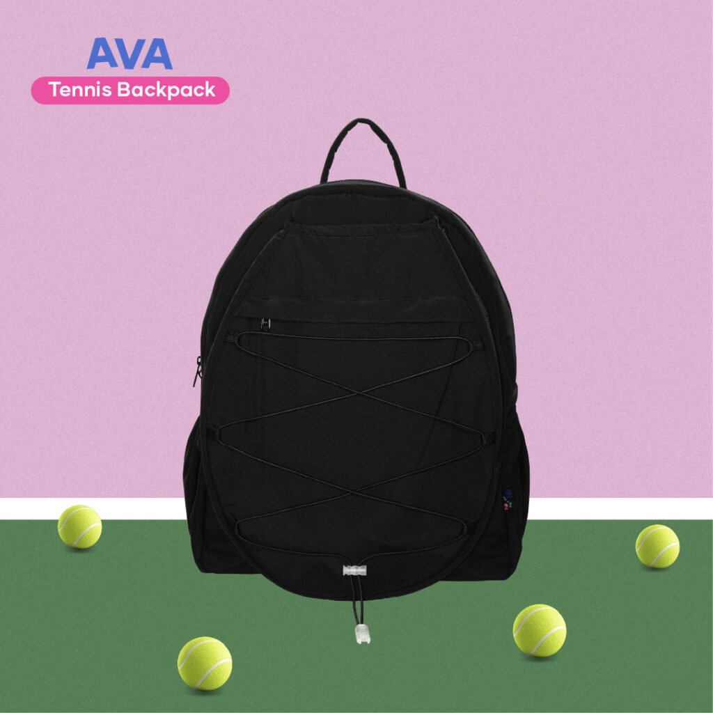 PRE ORDER - AVA Series Black - Tennis Backpack