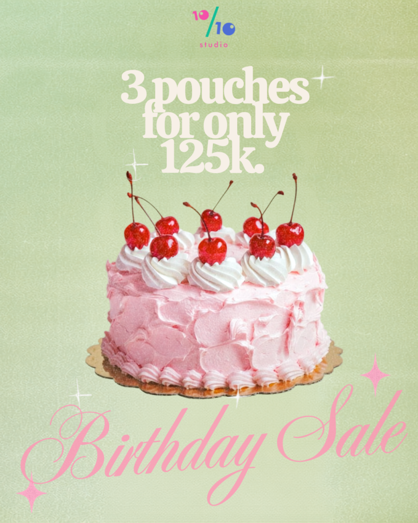 BIRTHDAY SALE BUNDLE - 3 POUCHES FOR ONLY 125K